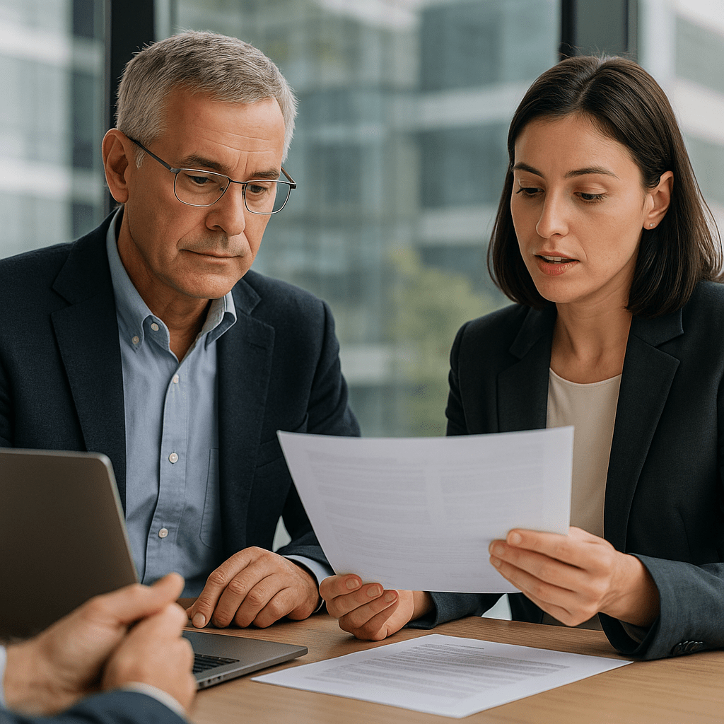 commercial management support two co-workers